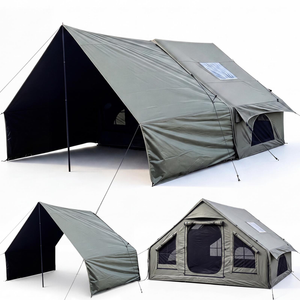 Outdoor360 Inflatable Tech Cotton Camping Hiking Tent, Sets Up in 5 Minutes