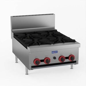 Gasmax Gas Cook Top 4 Burner With Flame Failure  - Commercial Gas Cooktops (rb-4e)