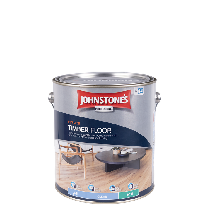 Johnstone's 4L Clear Satin Interior Timber Floor Finish