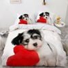 3D Cute Puppy 341 Bed Pillowcases Quilt King Single Size