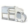 Keezi Kids Toy Storage Organizer with 4 Storage Bins and Cabinet Car Shaped