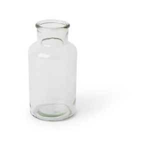 4PK E Style 16cm Glass Specimen Bottle Home Decor - Clear
