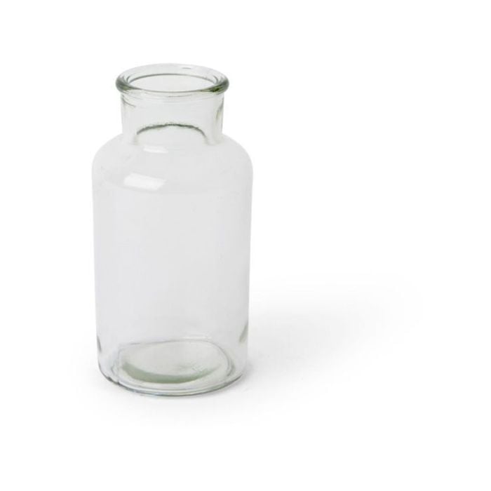 4PK E Style 16cm Glass Specimen Bottle Home Decor - Clear