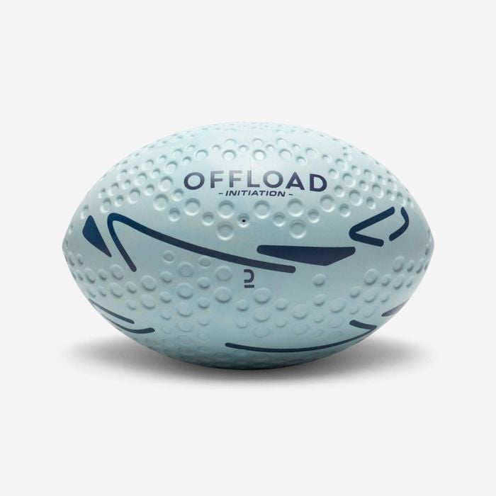 Decathlon - Foam Beginners' Rugby Ball Size 3 - Initiation Blue - 3