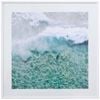 LVD Wooden Coastal Framed Print Wall Art Decor 100x100cm Burgess Beach