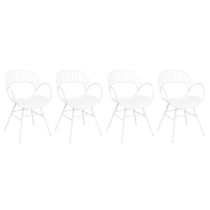 Fantail Dining Chair Set of 4 - White
