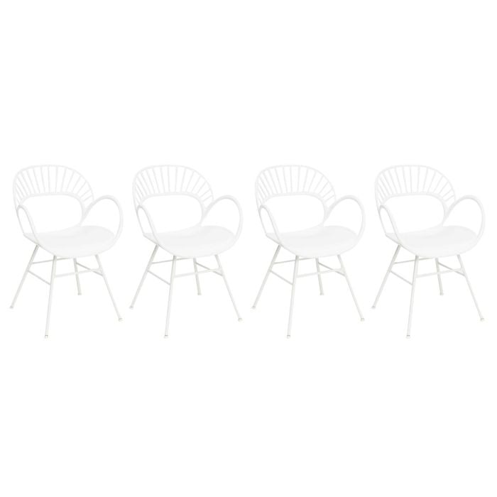 Fantail Dining Chair Set of 4 - White