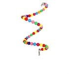 YES4PETS 3 x Hanging Spiral Toy For Birds
