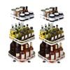 SOGA 2X 3 Tier White Steel Rotating Kitchen Countertop Organiser Shelf