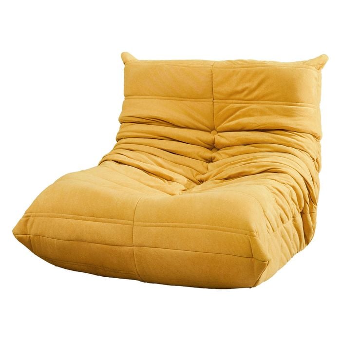 Levede Kids Caterpillar Lazy Sofa Floor Chair Yellow