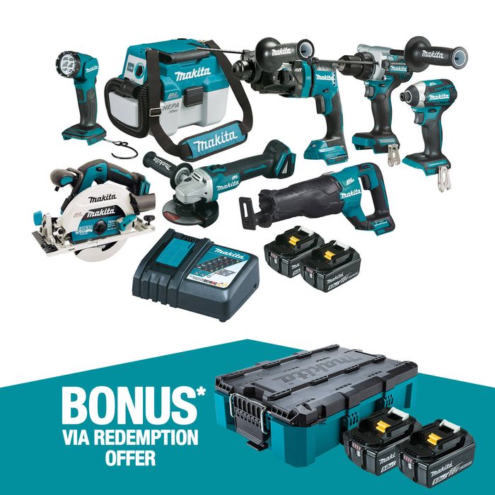 Makita 18V Brushless 8 Piece Combo Kit DLX8044TX1