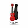 Axiom Spectrum Soprano Beginner Ukulele - Red with Bag