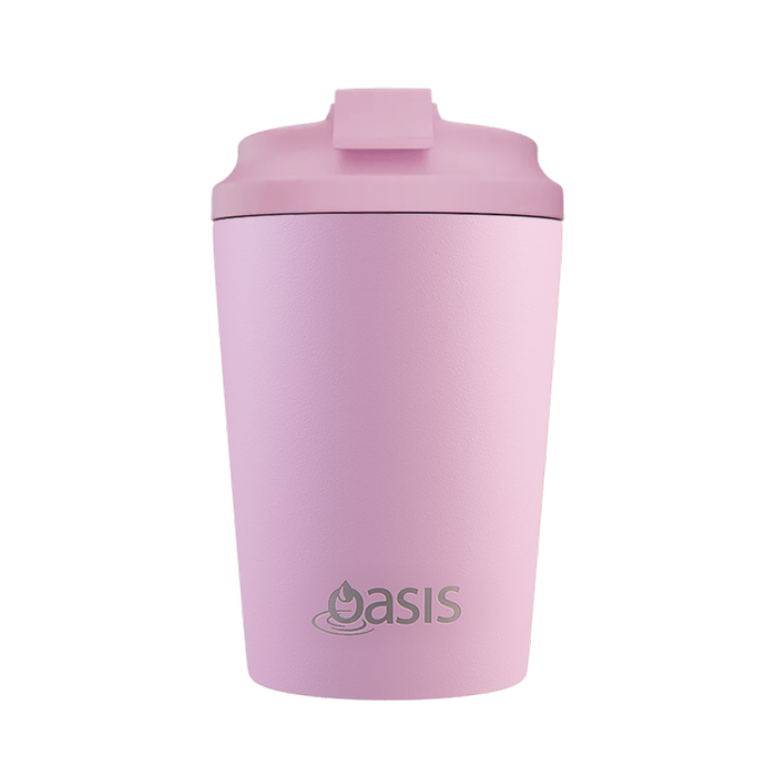 Oasis Ceramic Lined Stainless Steel Double Wall Coffee Cup 360ml - Blush