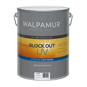 Walpamur 10L White Low Sheen Blockout UV Paint
