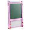 Costway 3in1 Wood Art Easel Dual-Side Drawing Whiteboard Adjustable-Pink