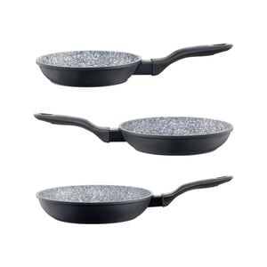 Stonex2 Ceramic Non Stick Cast Aluminium Frypan Tri Pack , & 20cm/24cm/28cm Baccarat