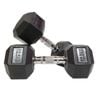 Morgan Rubber Hex Dumbbells - Pair [12.5kg]