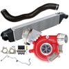 Gen1 High Flow Turbo Charger With 62mm Intercooler & Hoses And Genuine Oil Feed Pipe For Mitsubishi Outlander 4n14 2.2l