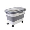Provecta 42 Cm Grey Collapsible Dog Food Storage Container