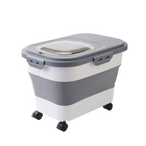 Provecta 42 Cm Grey Collapsible Dog Food Storage Container