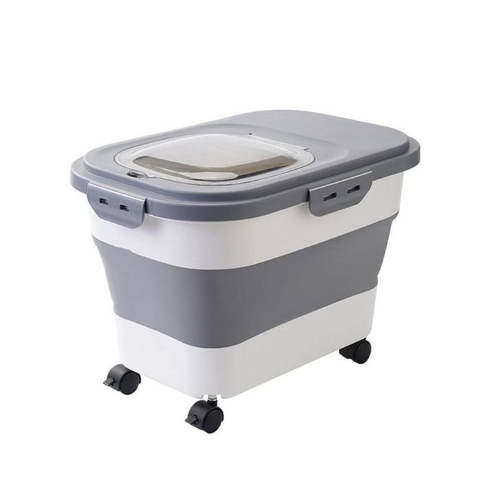 Provecta 42 Cm Grey Collapsible Dog Food Storage Container