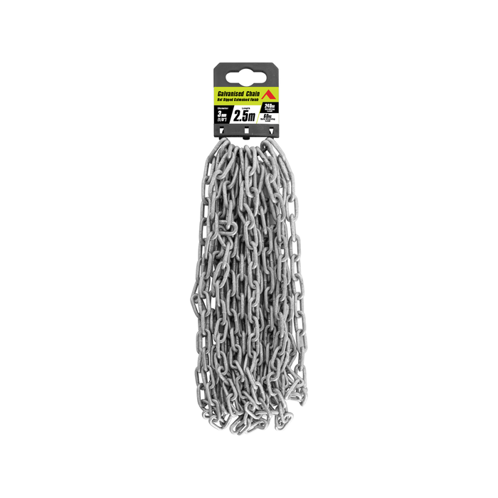 Pinnacle 3mm (1/8") x 2.5m Galvanised Chain