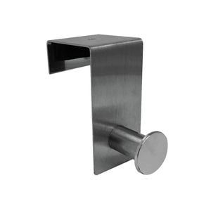 Adoored Satin Chrome Over-The-Door Deco Hook