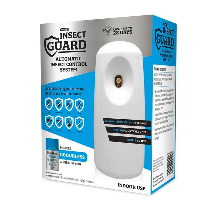 Kiwicare 154g Insect Guard Automatic Control System Odourless Dispenser Plus Refill