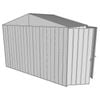 Build-a-Shed 3.0 x 1.5 x 2.3m Gable Double Hinged Side Doors Shed - Zinc