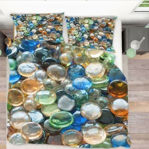 3D Colorful Beads 219 Bed Pillowcases Quilt Queen Size