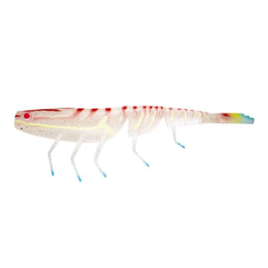 Daiwa BaitJunkie 7" Prawn Soft Plastic Fishing Lure Rainbow Smash
