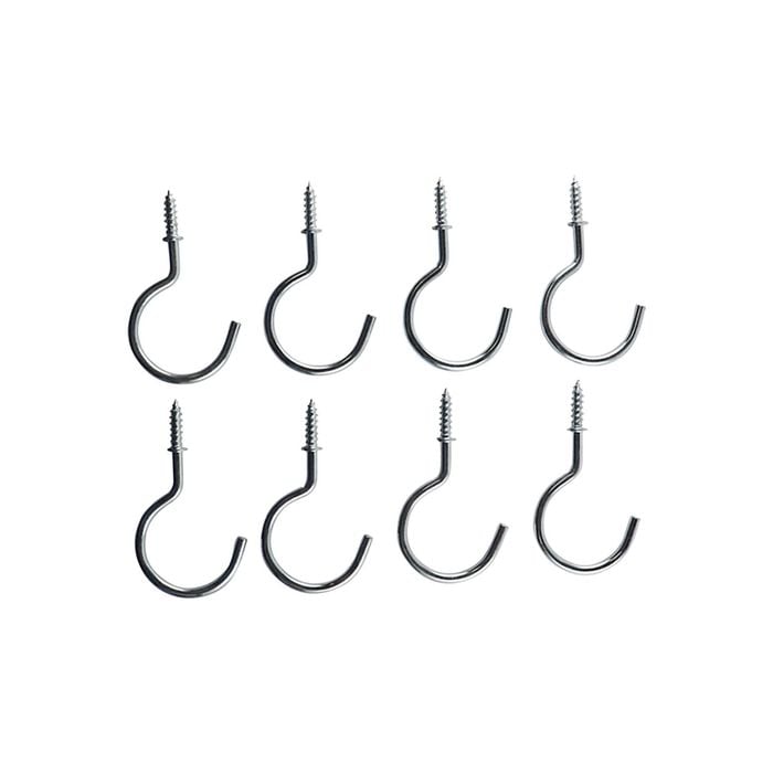 Everhang 28mm Zinc Plated Cup Hook - 8 Pack