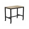 Olg Axis Bar Leaner Black Frame New Oak Smooth Top L1800mm X W750mm