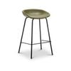 Brandon Set of 2 Vintage Green Barstools in Vegan Leather