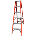 Indalex 1.8m 180kg Pro Series Industrial Fibreglass Double Sided Step Ladder