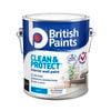British Paints Black Matt Clean And Protect Interior Paint - 2L