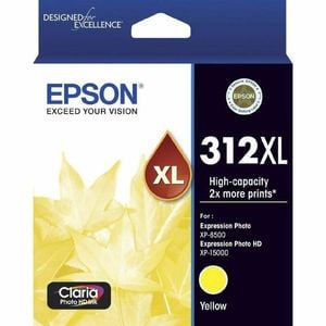 Epson GENUINE Original Epson 312XL Yellow Ink Cartridge Toner XP-8500 XP-15000 T183492