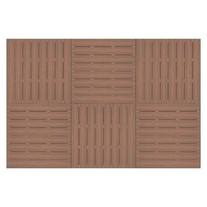 Good Times Decking 200-365mm (High) 2288 x 3432mm Ekodeck Leatherwood 6 Module Kit