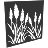 ProtectorAl 300 - 1200 x 300 - 1200mm Dark Charcoal / Gloss White Bullrush Unframed Composite Deco Panel