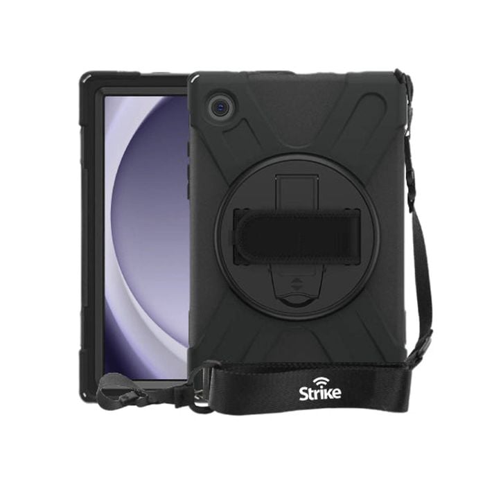 Strike Rugged Case with Hand Strap and Lanyard for Samsung Galaxy Tab A9+