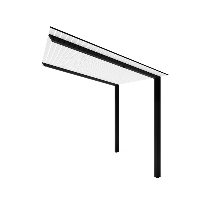 Exterior Life 5.0m Hollywood Black/Pearl White Pergola