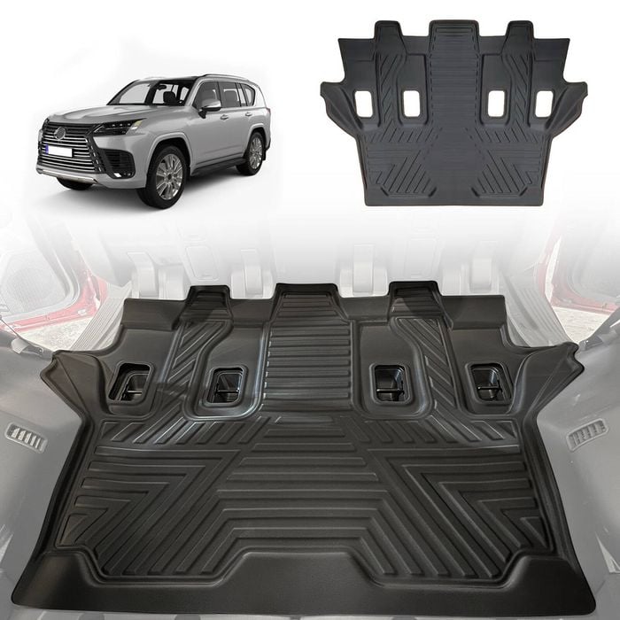 AUSGO Third Row Floor Mat for LEXUS LX Series LX500d LX600 7-Seat 2021-Onwards Car Liner Mat