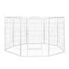 Pawz 40" Double Door Pet Crate With Divider White