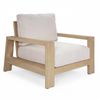 Stud 1 Seater Outdoor Sofa Lounge Chair White Wash