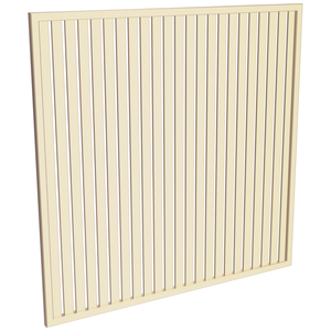ProtectorAl 1001-2000W X 1001-2000H Primrose Aluminium Welded Slat Panel Vertical 18mm Gap