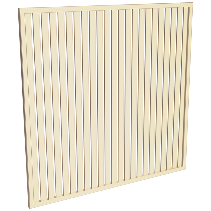 ProtectorAl 1001-2000W X 1001-2000H Primrose Aluminium Welded Slat Panel Vertical 18mm Gap