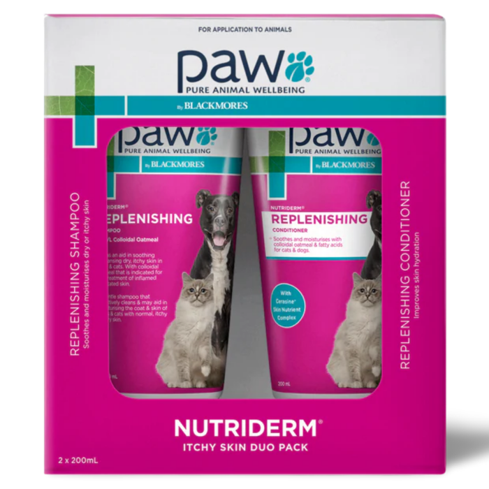 PAW Itchy Skin Nutriderm Shampoo and Conditioner Duo Pack For Dogs
