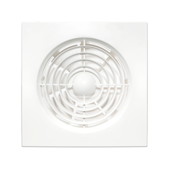 HPM 150mm Wall Exhaust Fan Square With Humidity Sensor