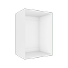 Lugna 1024 x 750 x 580mm White Cabinet Shell