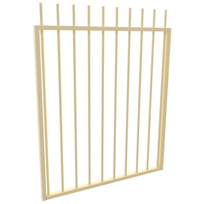 ProtectorAl 975 W x 1200mm H Primrose Aluminium Picket Top Pool Gate